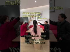 طاولة القهوة المعاصرة المنسدلة ذات القمة المرفوعة مع 4 مقاعد وتخزين لأثاث غرفة المعيشة