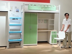 مستقرة صلبة ومتعددة الاستخدامات وذات أمان عالية الطالب شقة السرير تحت الطاولة