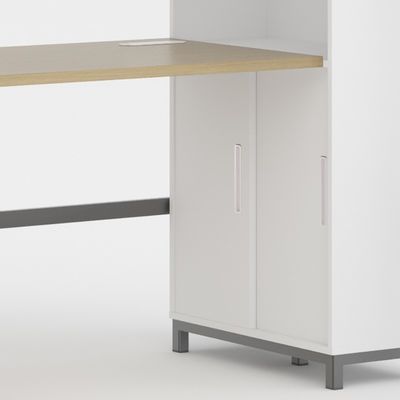Sturdy practical bed with curtain frame on the bed under the table student apartment bed