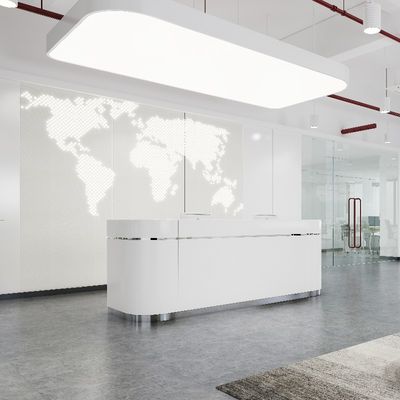 شراء التصميم الحديث MYIDEA أثاث المكتب تصميم بسيط سطح الرخام مكتب الاستقبال دعم تخصيص online manufacture