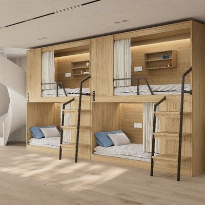 شراء دعم تخصيص آمنة صلبة ومستقرة أثاث سرير طابقين للشقة الحديثة المحيطة بكل شيء online manufacture