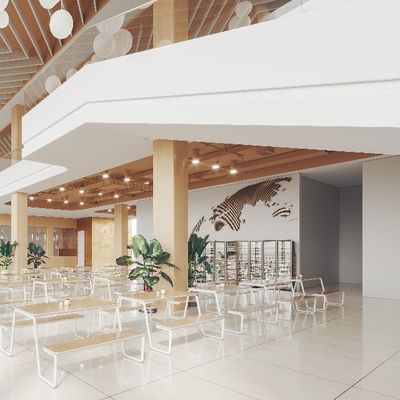 يشتري أثاث مطعم متعدد الوظائف طاولة ومقعد متكامل تصميم Myidea دعم التخصيص online manufacture
