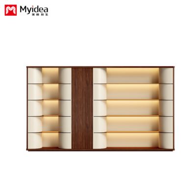 customization atmospheric，luxurious，office data cabinet，multi-layer floor to wall bookshelf，large capacity storage cabinet