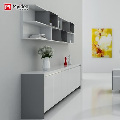 شراء خزانة ملفات مكتبية، خزانة معلقة، خزانة مكتبية بيضاء لامعة مطلية online manufacture