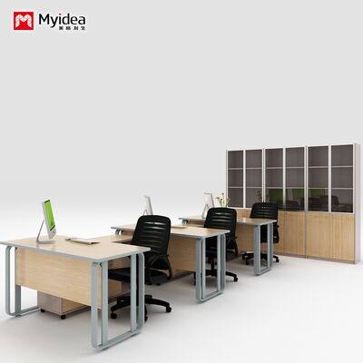 Small Boss Computer Desk Writing Desk Adjustable Height Steel Foot Manager Office Desk and Chair Combination