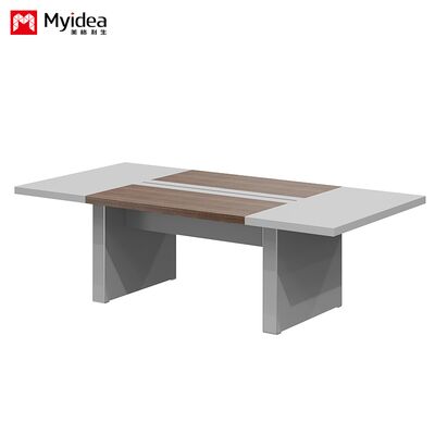 Morandi Color Conference Table Routing System Company Office Meeting Room Reception Desk and Chair Combination