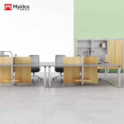 Office Desk, Staff Workstation, Modern Minimalist Screen Booth, 4-person 6-person Office Desk and Chair Combination