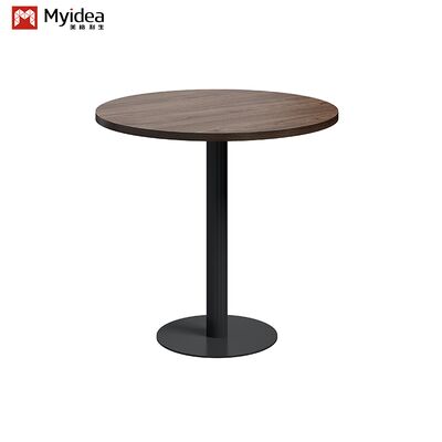 Simple Style Wood Coffee Table and Negotiation Table with Steel Feet and Plates Eco-Friendly Commercial Furniture manufacture
