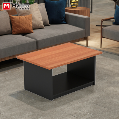 Wood Contemporary Eco-Friendly Commercial Office Plate Type Panel Table with Melamine
