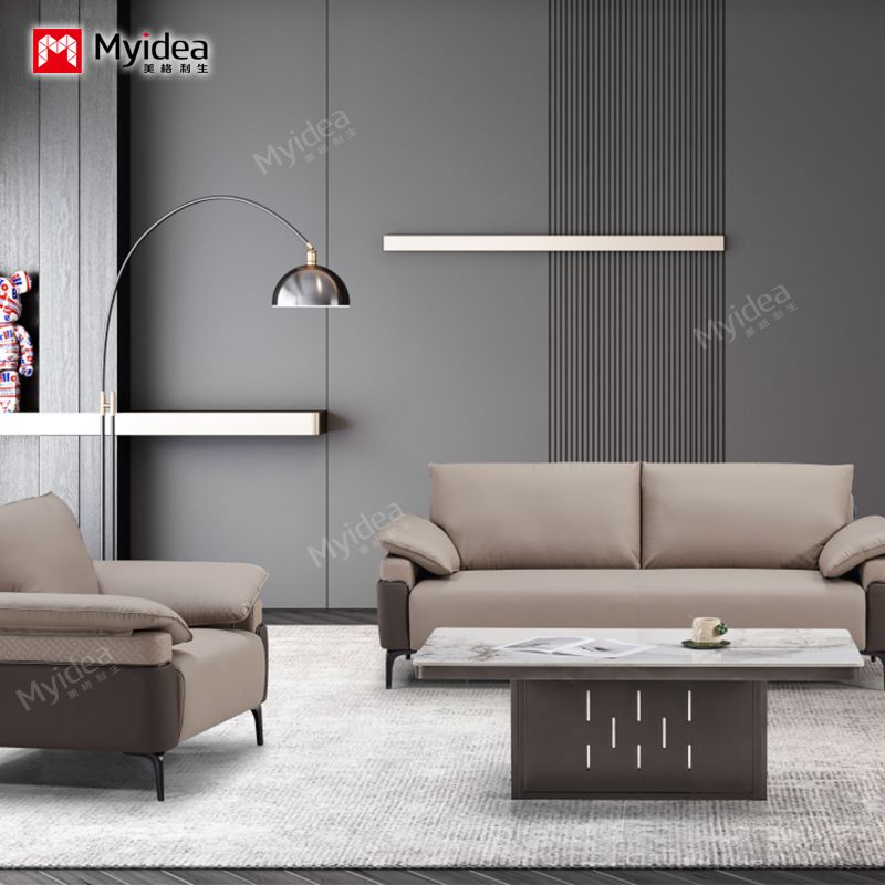 Luxury Modern Office Furniture, Commercial Furniture, Corner Sofa, Executive Office Sofa, Modern Leather Office Sofa