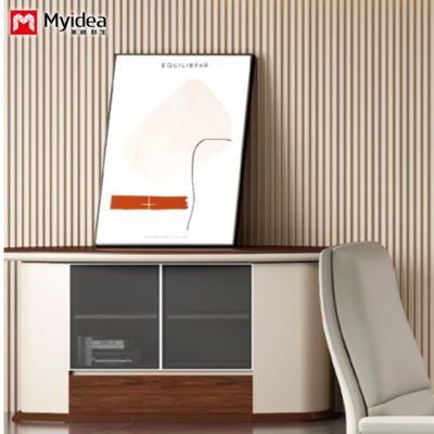 تصميم مخصص للجدار إلى الأرضية، خزانة غرفة المعيشة، خزانة تخزين، خزانة منخفضة، خزانة شاي عملية للاستخدام المكتبي والمنزلي