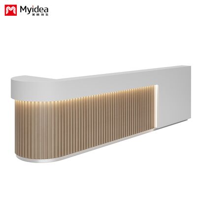 واجهة استقبال مشوية، سجل نقدي، ومكتب استقبال قابل للتخصيص